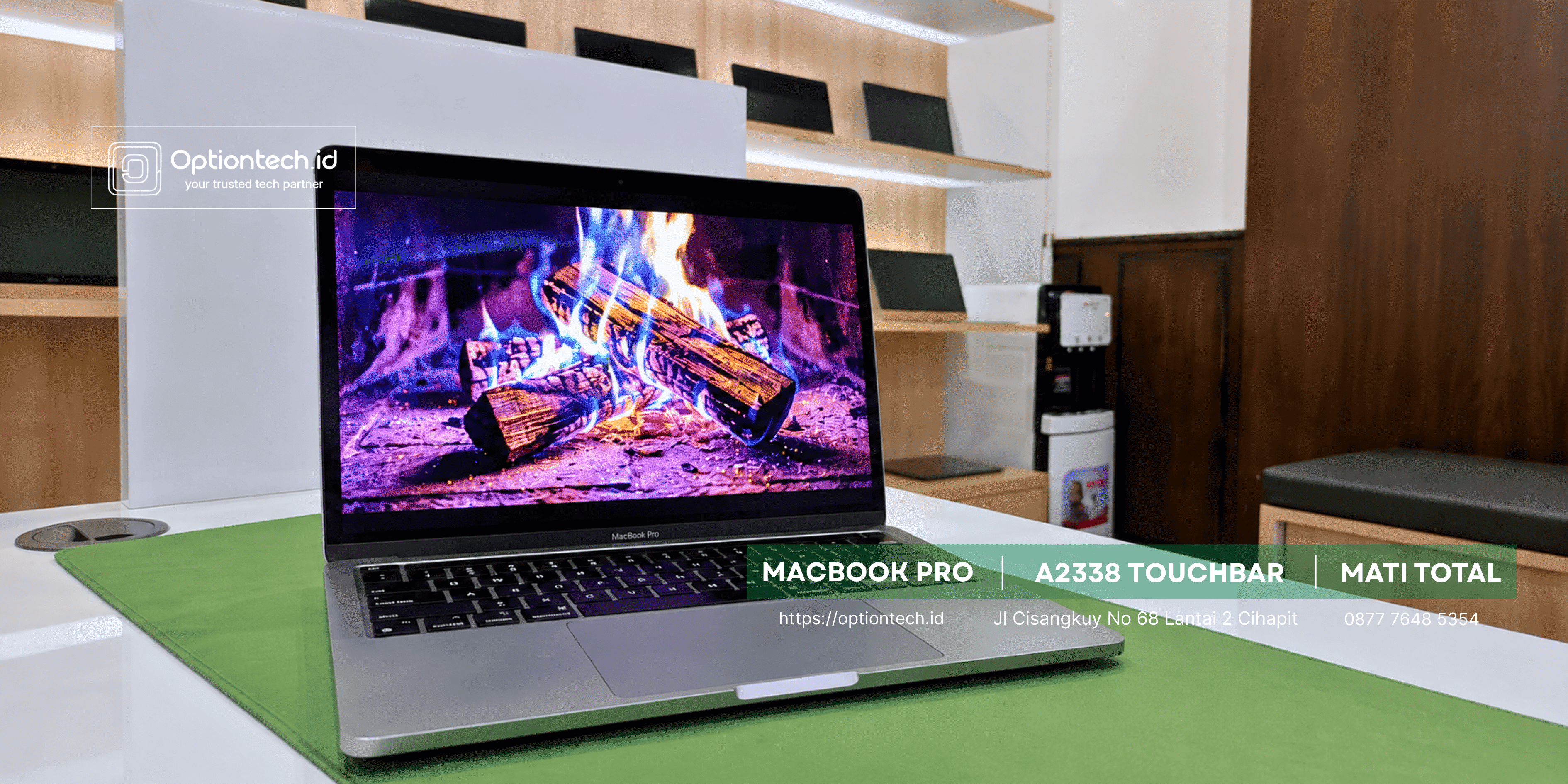 Portfolio Service MacBook Pro A2338 Touchbar Mati Total & Short IC Bandung - OptionTech Bandung