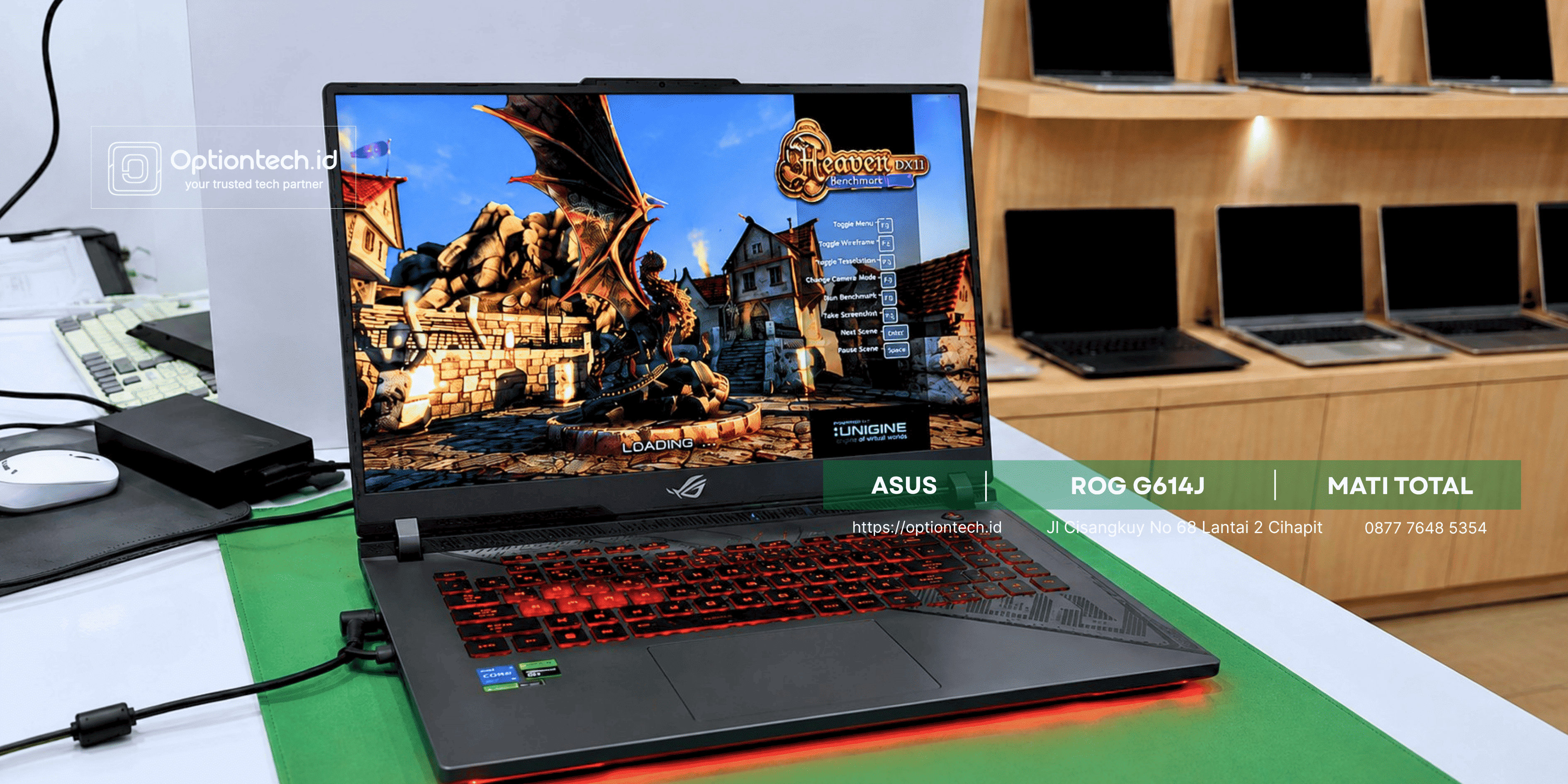 Portfolio Service Laptop ASUS ROG Strix G614J Mati Total & Short Motherboard Bandung - OptionTech Bandung