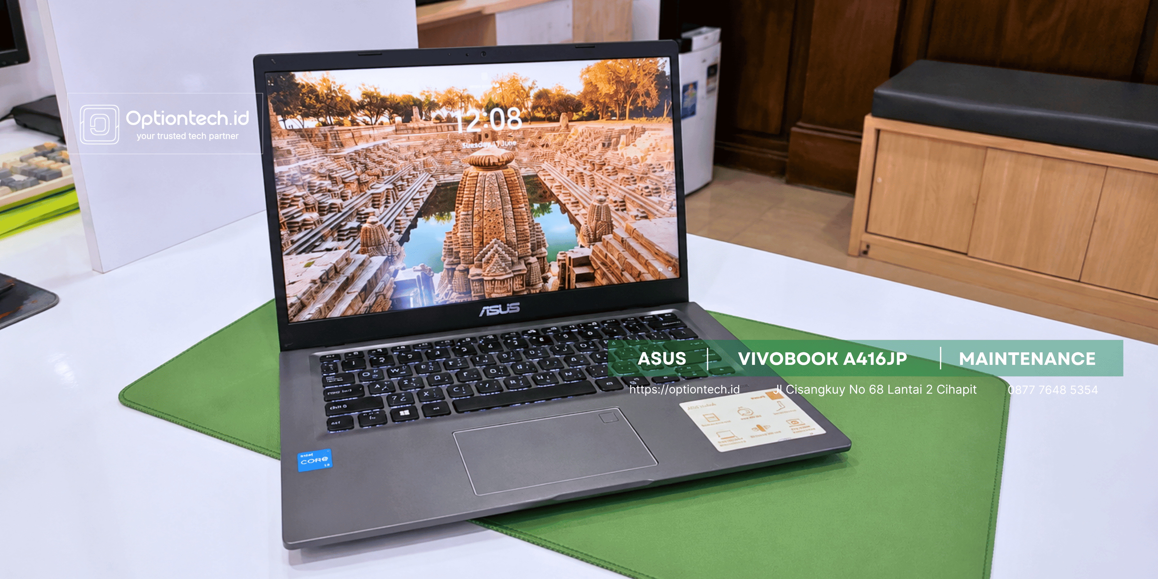 Service Maintenance Laptop ASUS Vivobook A416JP Lemot & Panas Bandung