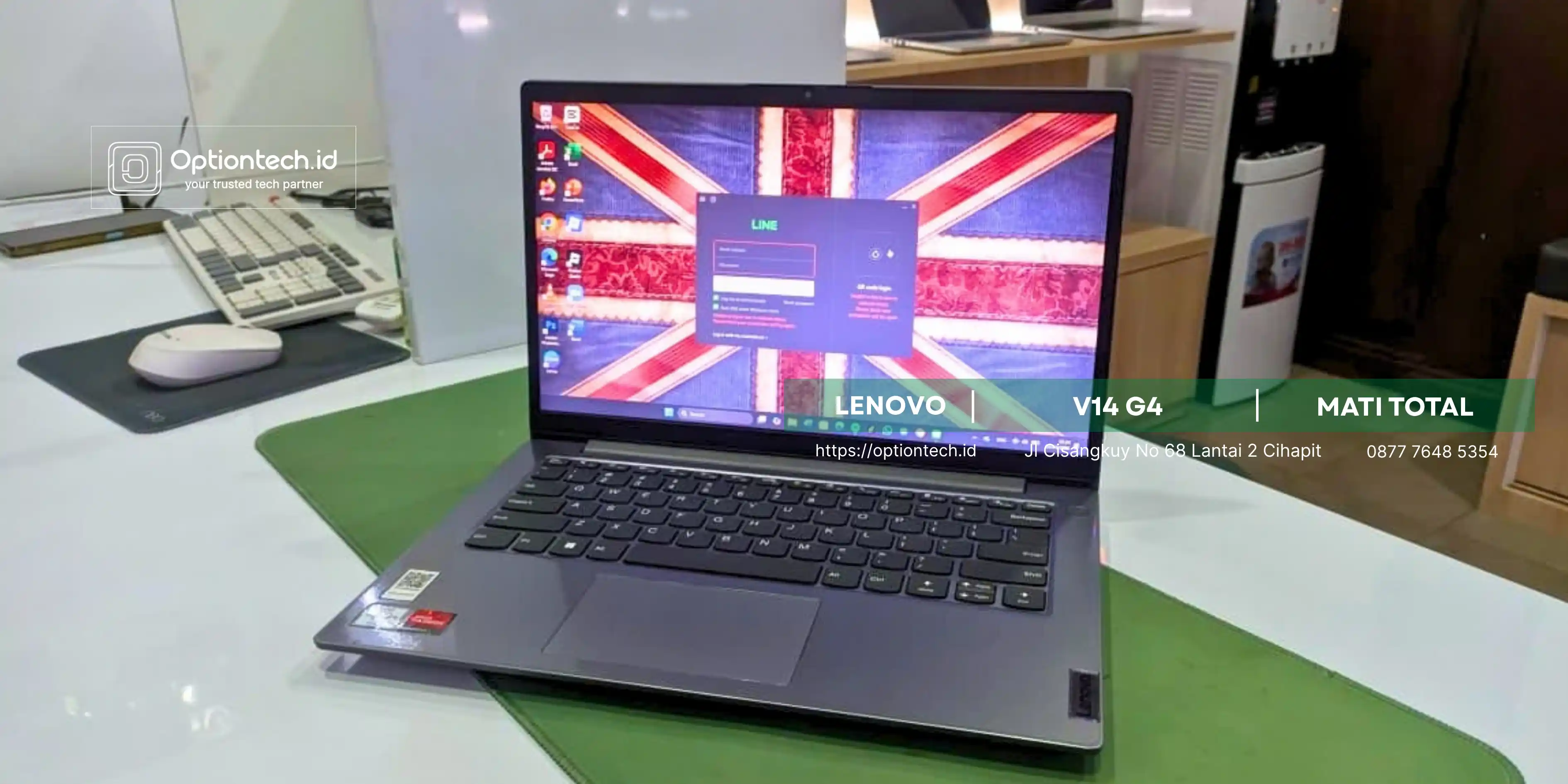 Portfolio Service Motherboard Lenovo V14 G4 Mati Total di Bandung - OptionTech Bandung