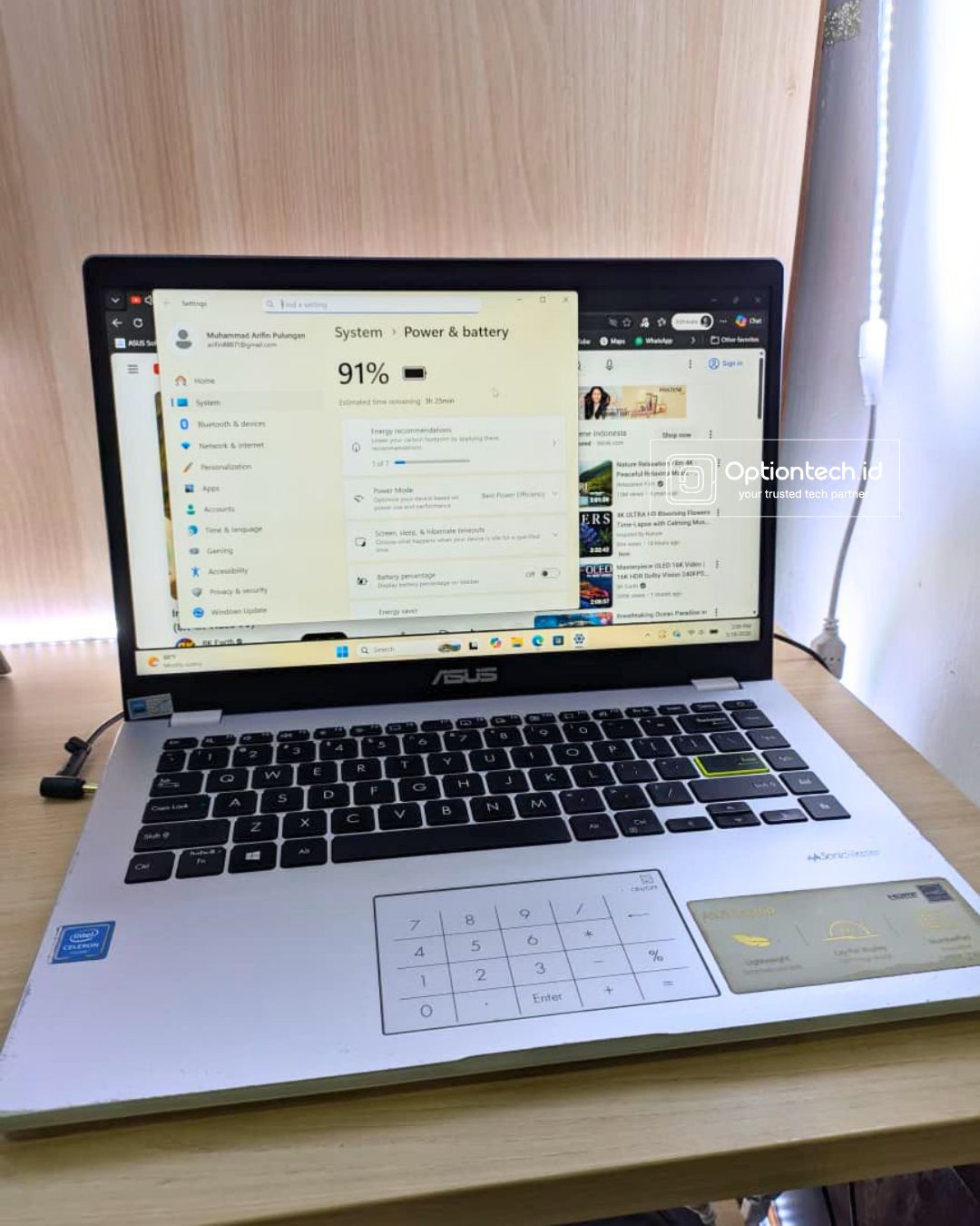 Service ASUS VivoBook E410M Bandung - Baterai Kembung